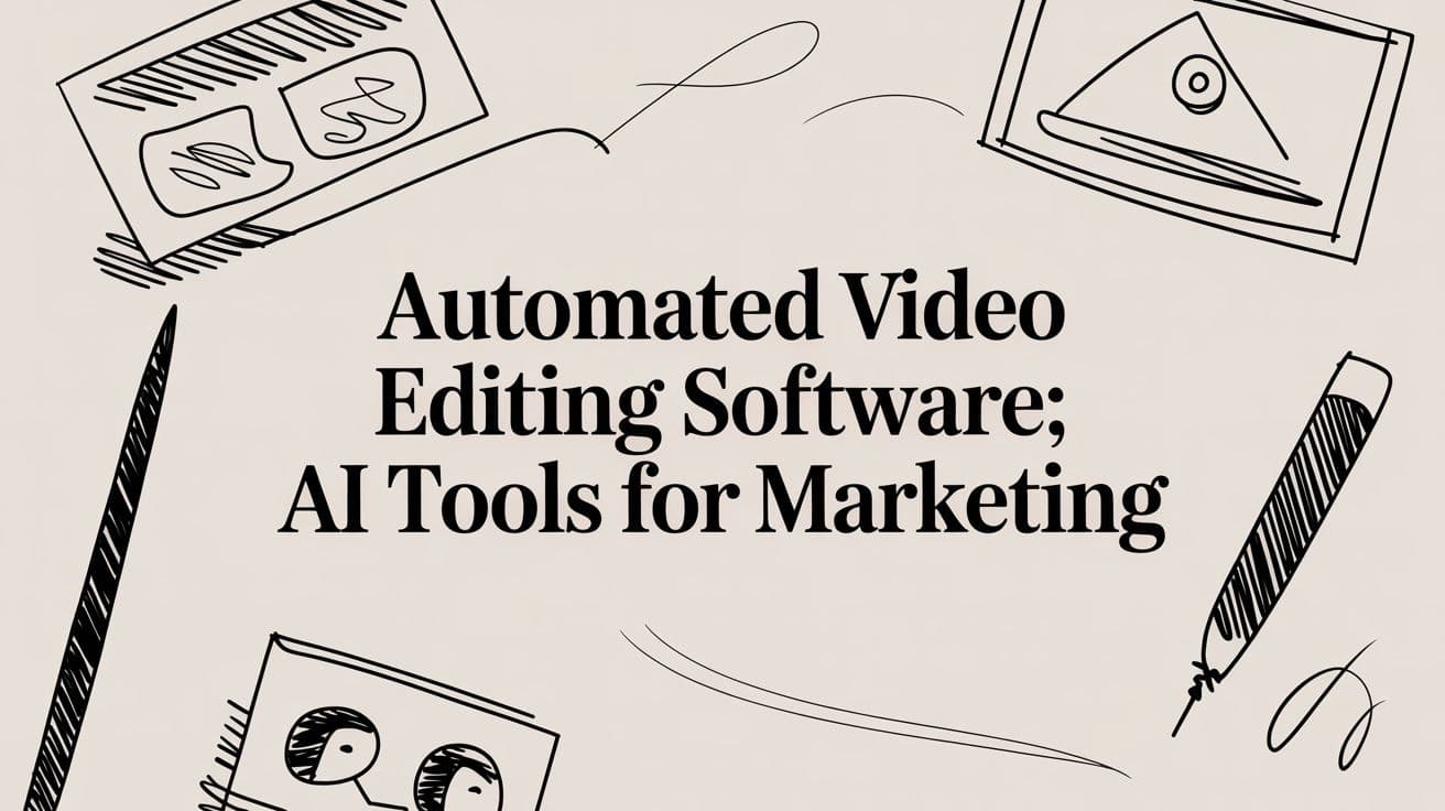 Automated Video Editing Software: AI Tools for Marketing