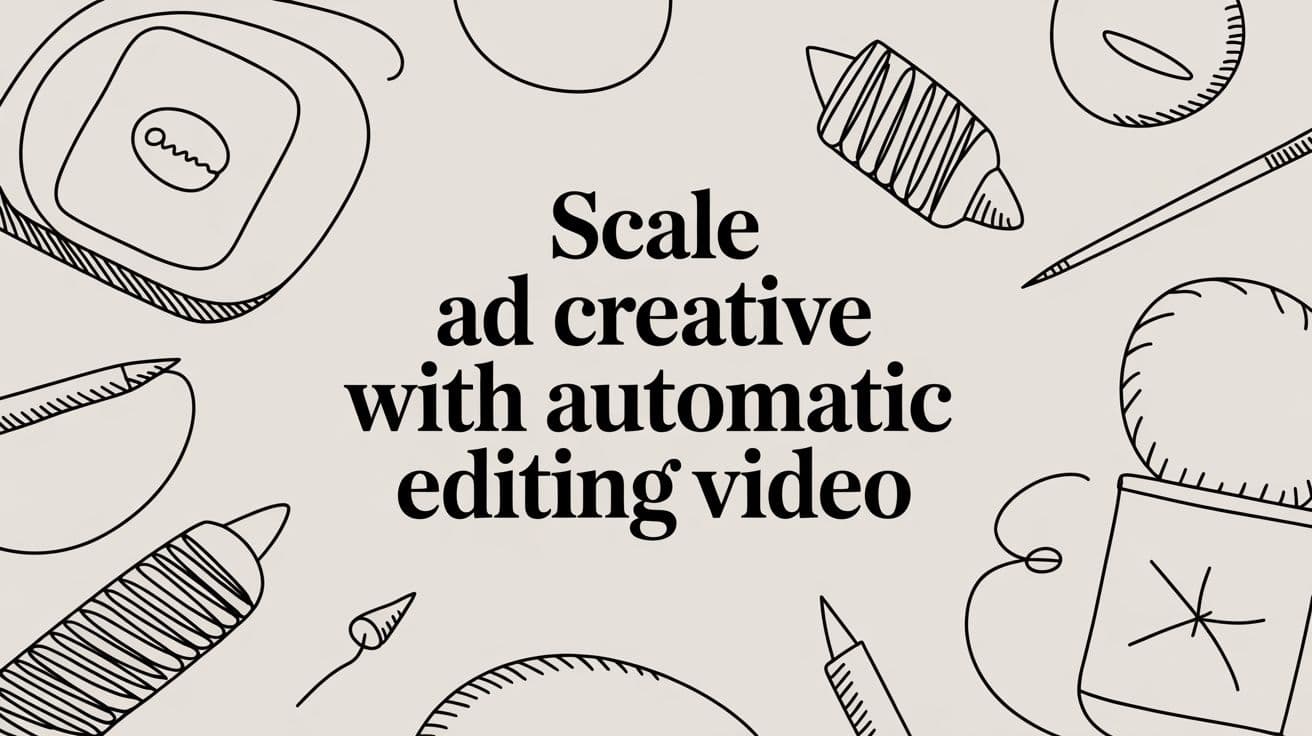 Scale Ad Creative with Automatic Editing Video