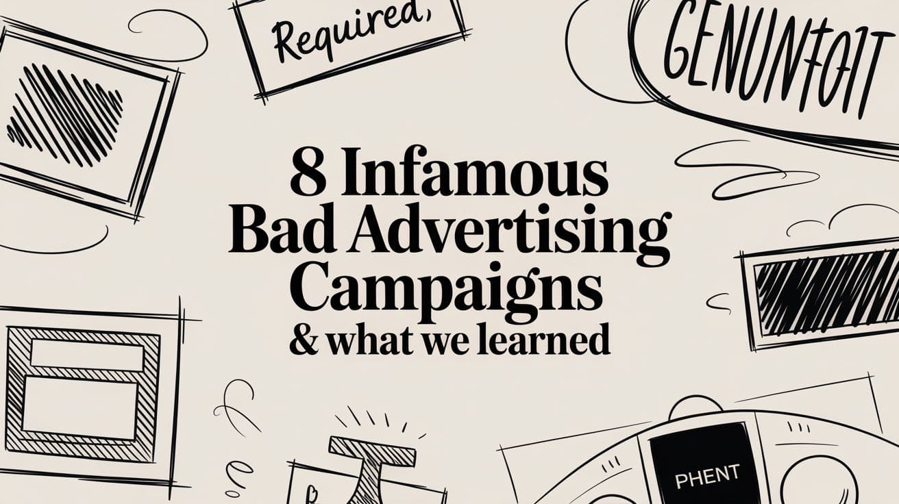 Bad Ads: 8 Bad Advertising Campaigns and What Marketers Should Learn