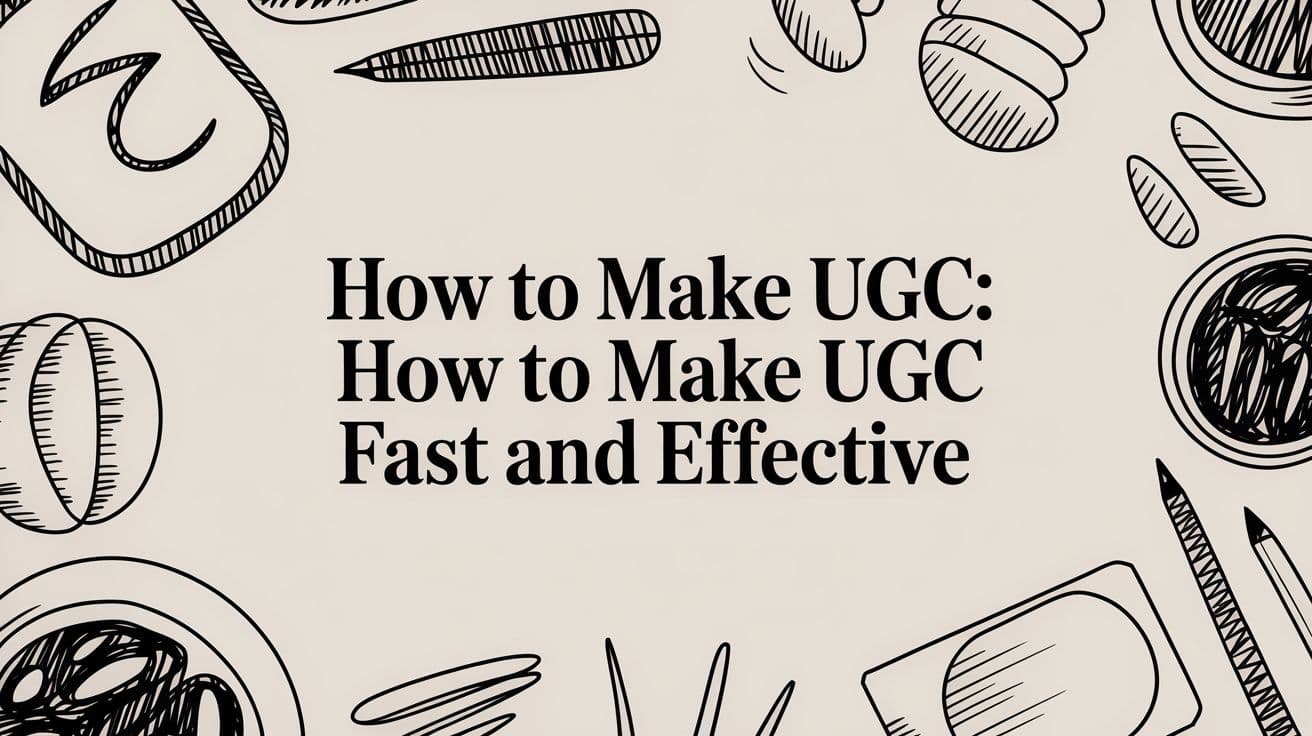 How to Make UGC: Fast and Effective Methods for 2026