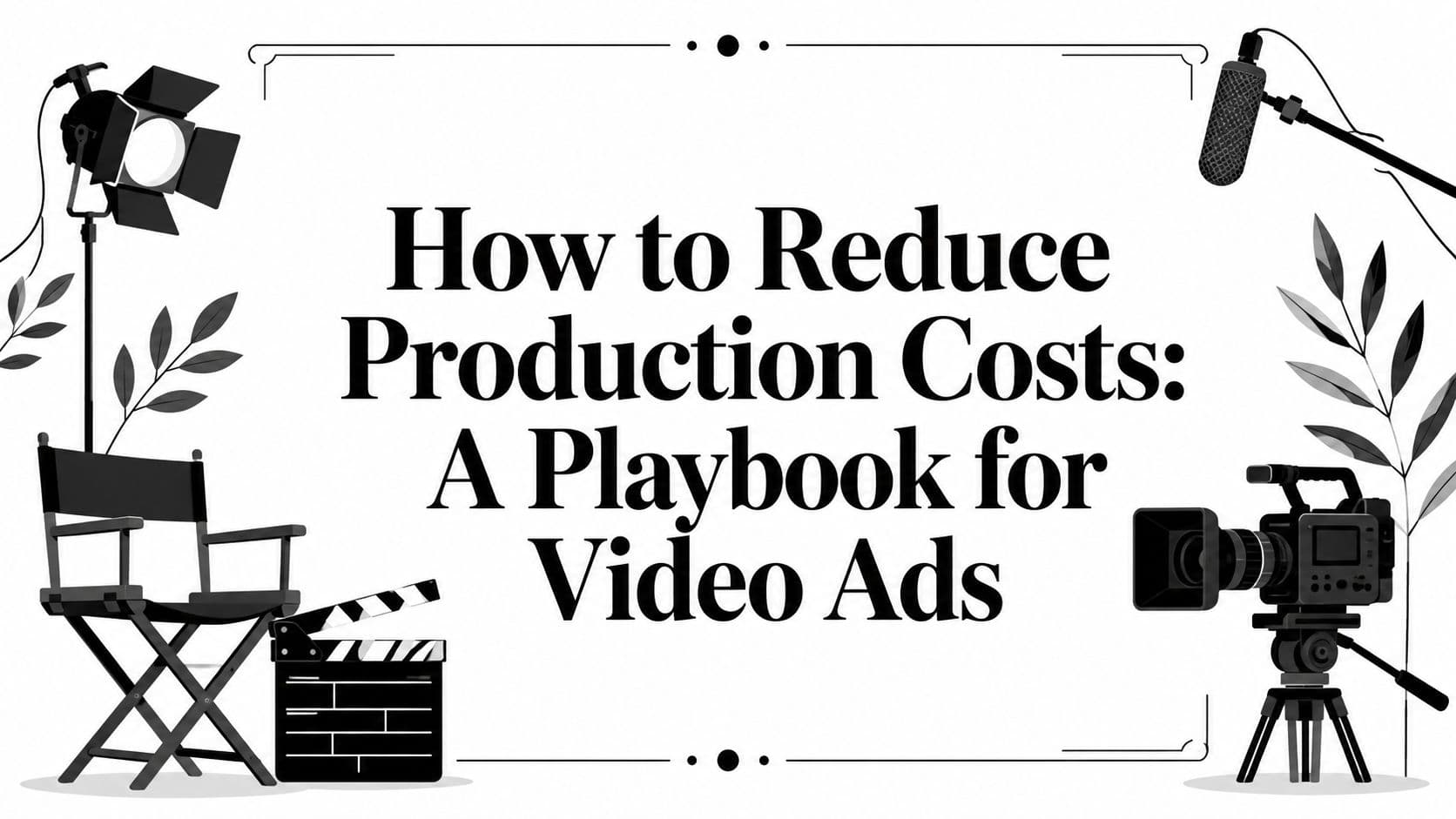 How to Reduce Production Costs: A Playbook for Video Ads