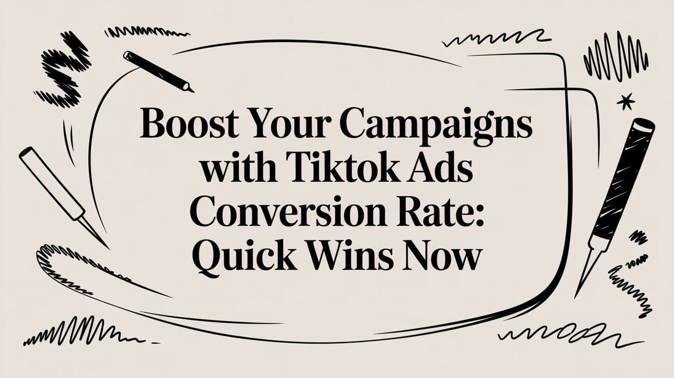 TikTok Ads Conversion Rate: Quick Wins to Boost Campaigns